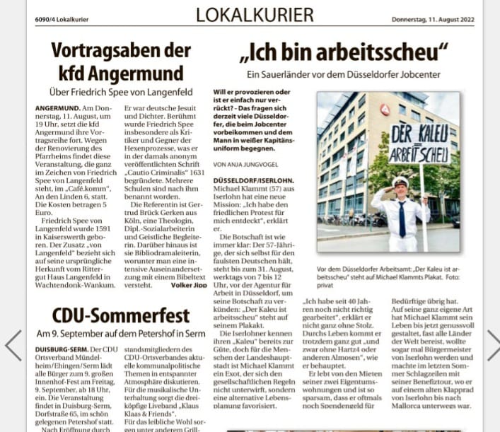 Duesseldorfer Lokalkurier vom 11.08.22